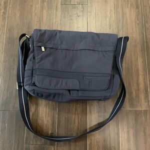 TUMI Navy Blue Adjustable Strap Crossbody Messenger Laptop Bag